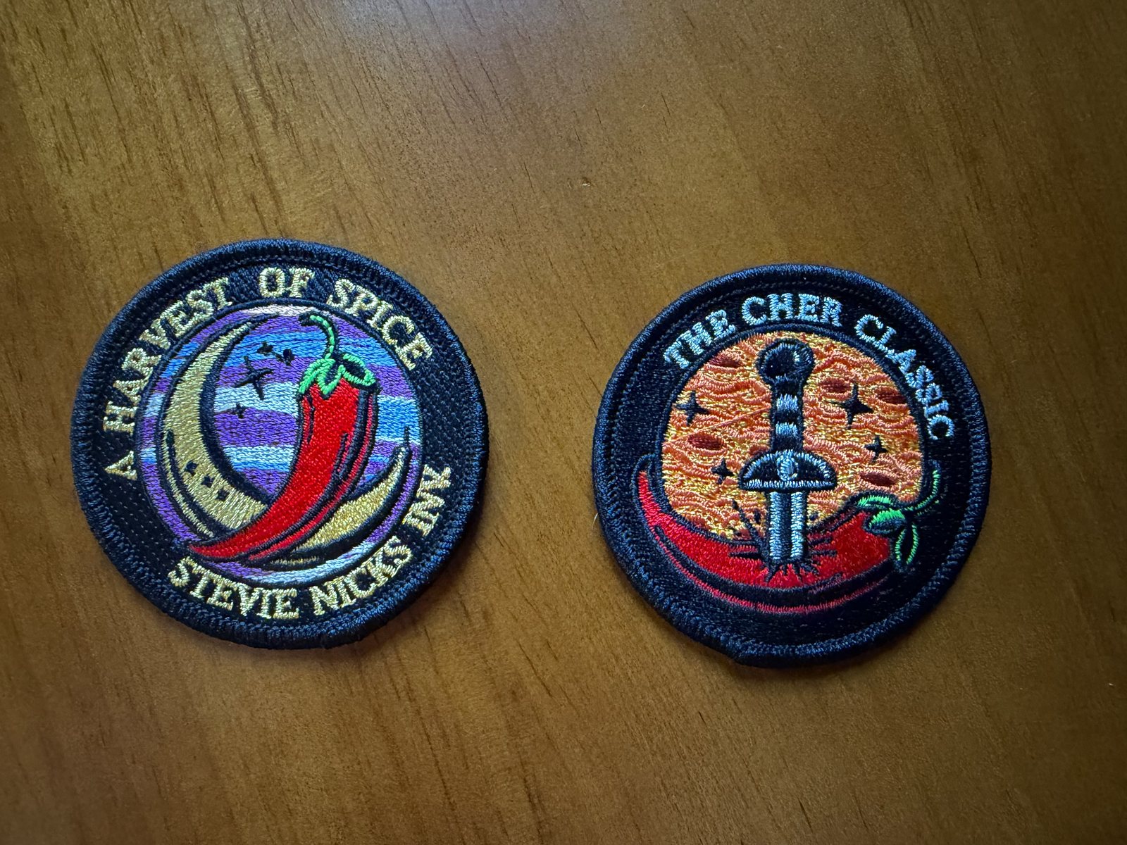 The Harvest of Spice and The Cher Classic patches
